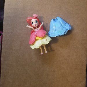 Ariel mini doll w/ skirt & Cinderella blue skirt